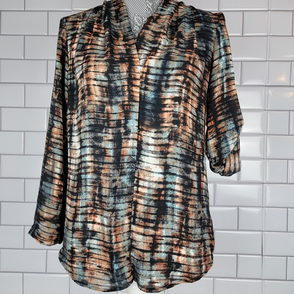 Multi Color Pullover Blouse